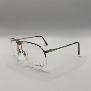 Marcolin Marchon 940/M1 Italy Gunmetal Metal Aviator Eyeglass Frames 59mm-16mm